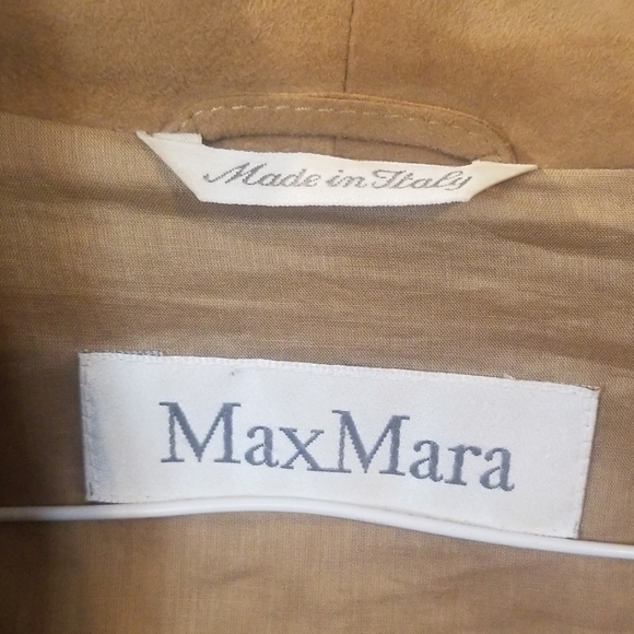 MaxMara Faux suede jacket size 42/ 10 - Picture 2 of 4
